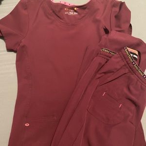 HeartSoul scrub top & bottom size S